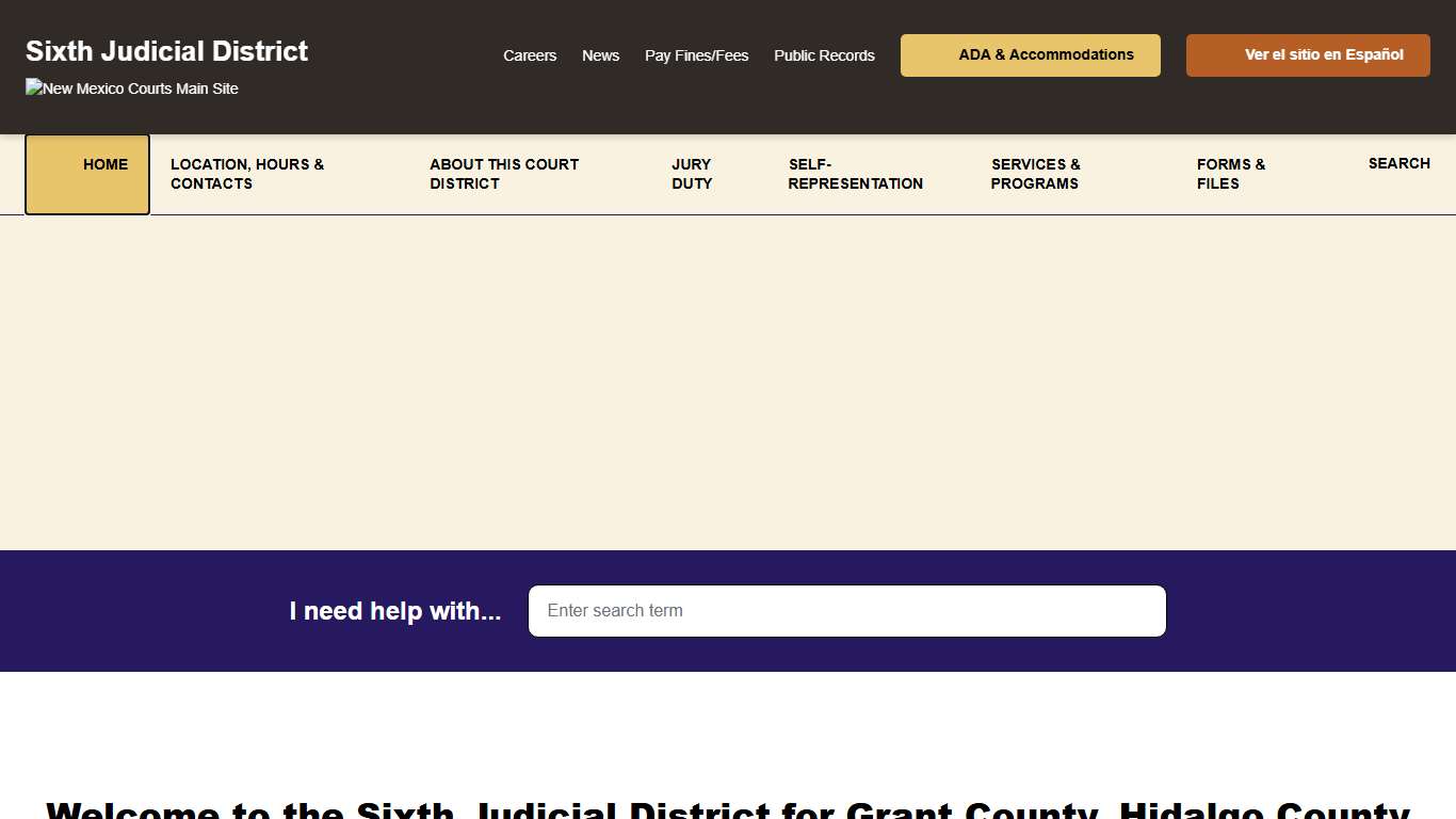 Home - Sixth Judicial District